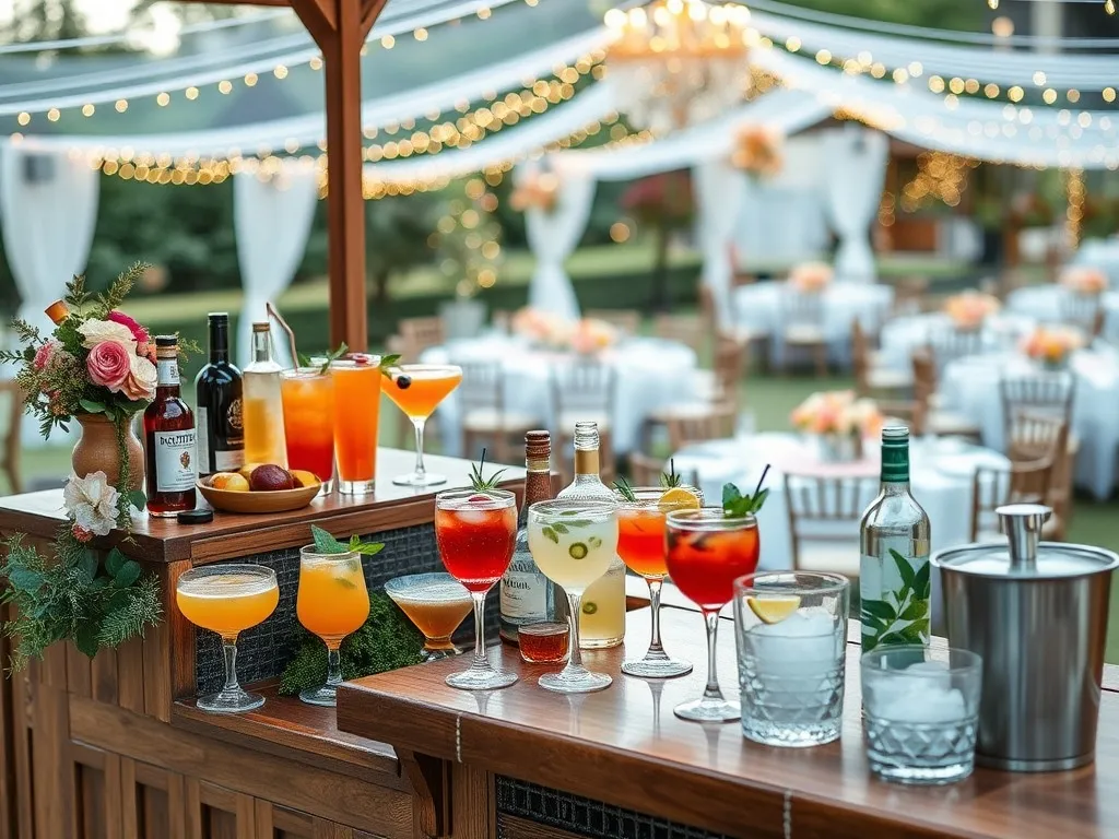 Drink bar na wesele: jak zorganizować niezapomnianą imprezę?